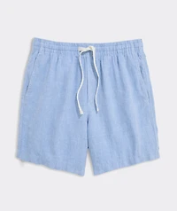 7 Inch Surfside Pull-On Linen Shorts