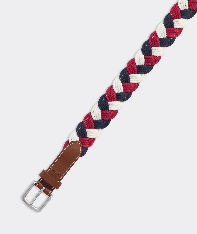 Colorblock Braided Rope Belt