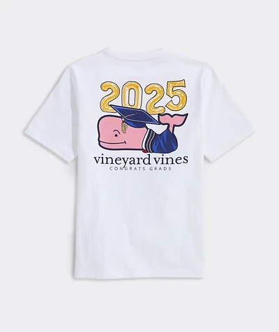 Kids' 2025 Graduation Whale Short-Sleeve Pocket Tee