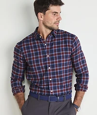 Jethro Plaid Performance Brushed Tech Twill Shirt