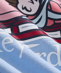 Girls' Sledding Glitter Whale Long-Sleeve Pocket Tee