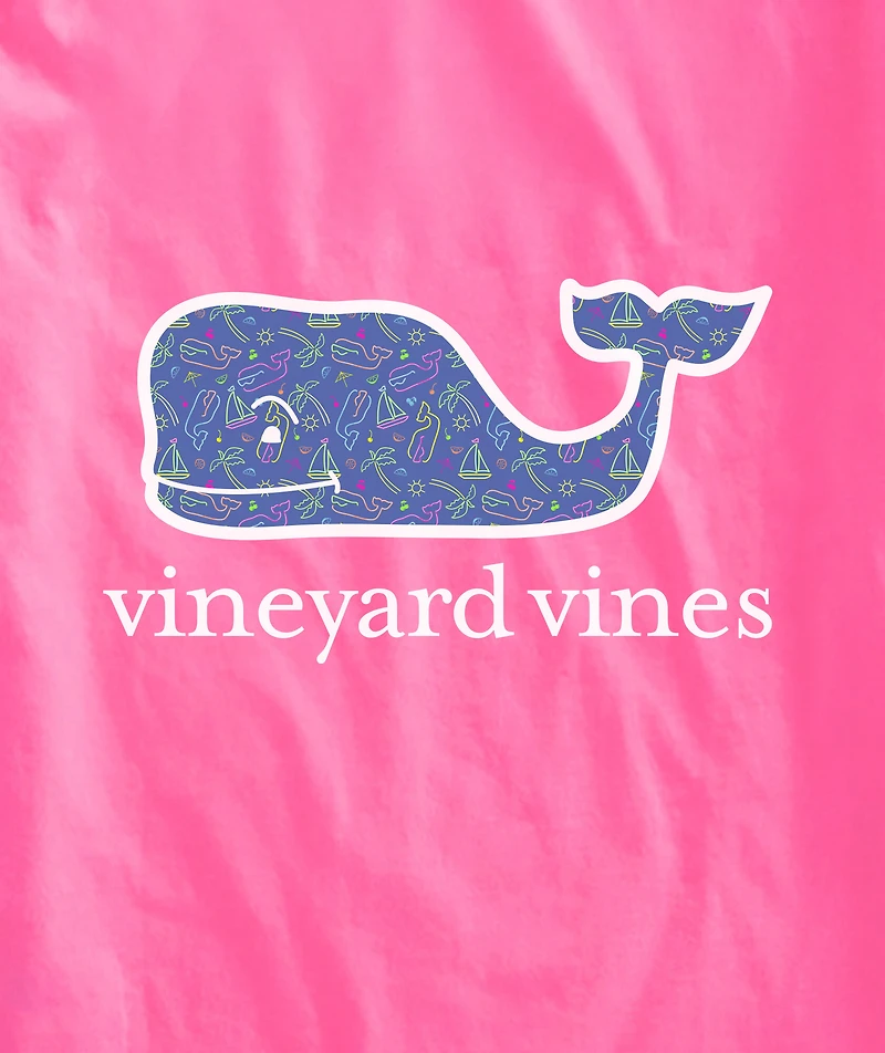 OUTLET Women's Good Vibes Whale Short-Sleeve Pocket Tee