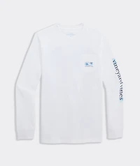 Boys Yeti Whale Long-Sleeve Pocket Tee