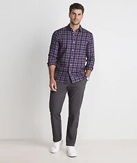 Jethro Plaid Performance Brushed Tech Twill Shirt