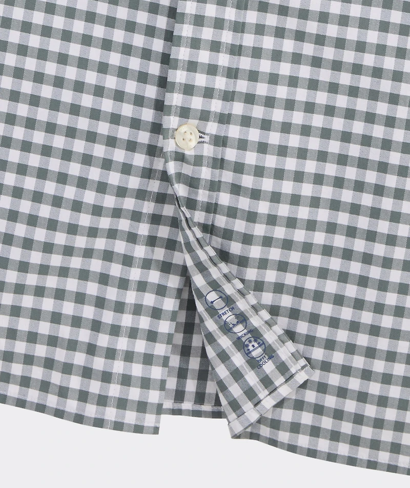 Skysail Gingham Performance Cotton Shirt