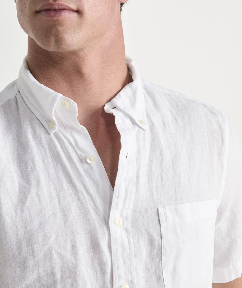 Surfside Solid Linen Short-Sleeve Shirt