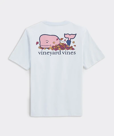Boys' Leaf Pile Whale Short-Sleeve Pocket Tee