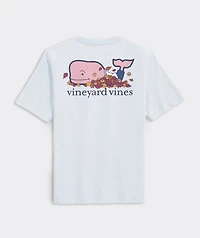 Boys' Leaf Pile Whale Short-Sleeve Pocket Tee