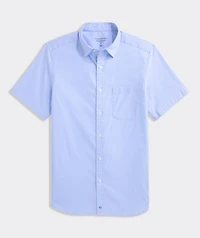 Breakwater Solid Performance Cotton Short-Sleeve Shirt