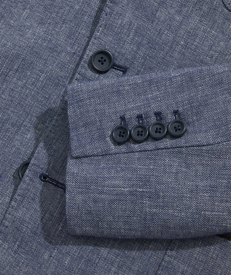 Cotton-Linen Indigo Blazer