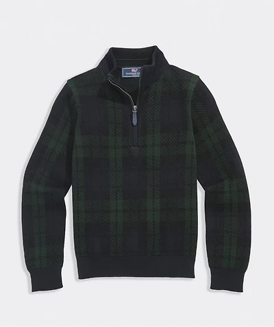 Boys' Boathouse Plaid Quarter-Zip