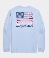 USA Golf Flag Long-Sleeve Pocket Tee