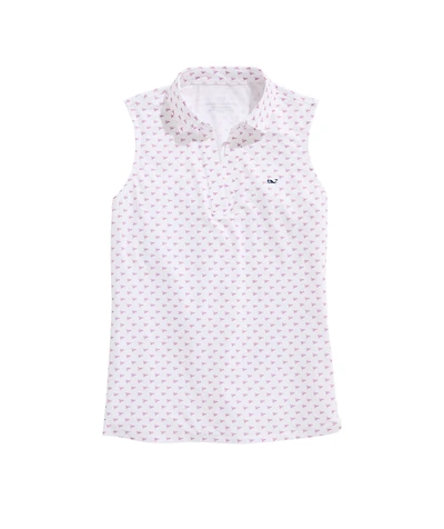 OUTLET Women's Printed Sleeveless Performance Polo
