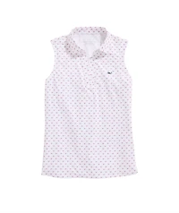 OUTLET Women's Printed Sleeveless Performance Polo