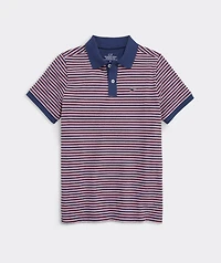 Boys' Striped Edgartown Pique Polo