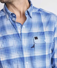 Lightweight Performance Harbor Plaid Shirt