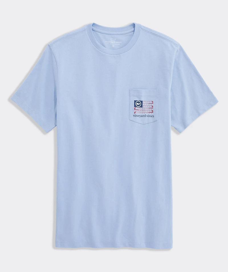 Americana Golf Flag Short-Sleeve Pocket Tee
