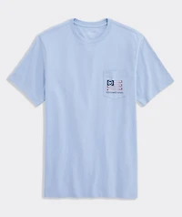 Americana Golf Flag Short-Sleeve Pocket Tee