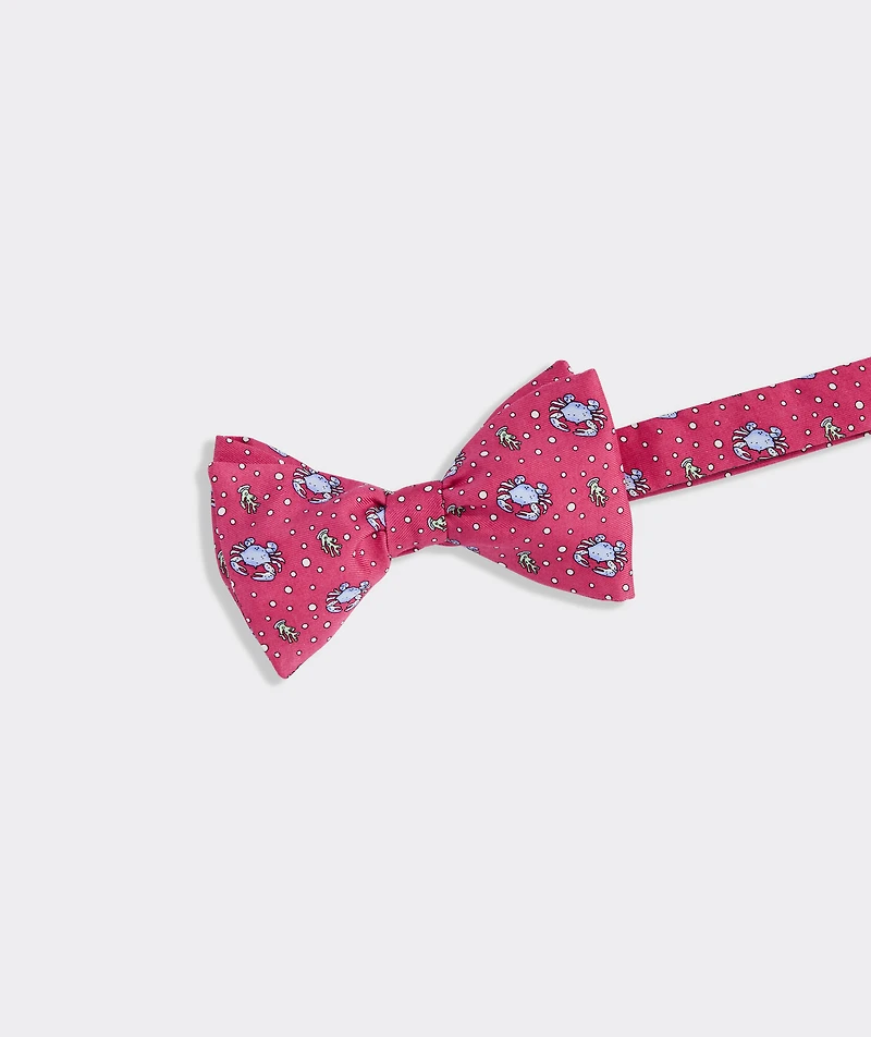 Crab Silk Bow Tie