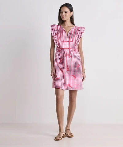 Ainsley Lobster Embroidered Dress