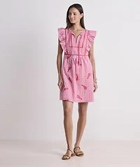 Ainsley Lobster Embroidered Dress