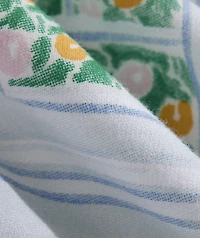 Women's Snowy Christmas Window Long-Sleeve Pocket Tee