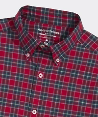 Yuletide Tartan Performance Cotton Slim Fit Shirt
