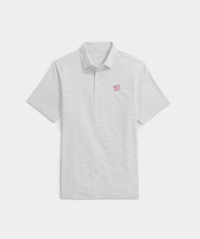 Washington Nationals Bradley Stripe Sankaty Polo