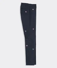 Holly Jolly Embroidered Breaker Pants
