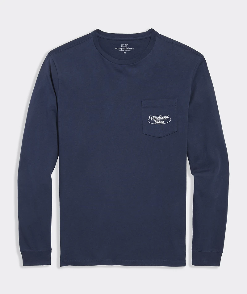 vineyard vines Golf Flag Long-Sleeve Pocket Tee