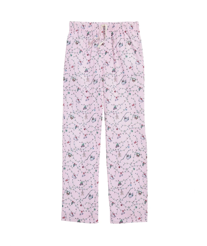 OUTLET Girls' Holiday Whales & Lights Lounge Pants