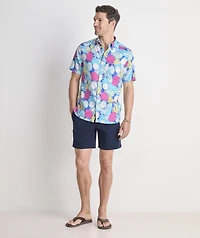 Pina Cool-ada Linen Blend Short-Sleeve Shirt
