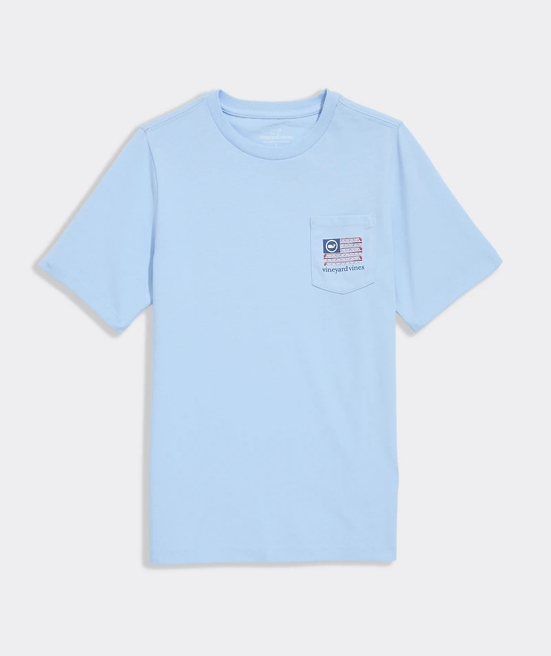 Boys' Americana Golf Flag Short-Sleeve Pocket Tee