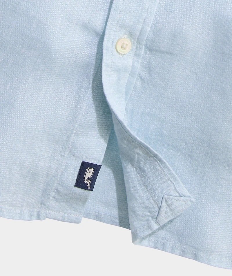 Surfside Solid Linen Short-Sleeve Shirt