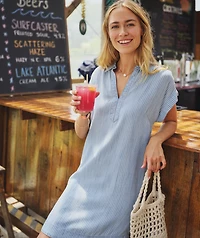 Margo Pinstripe Shirtdress