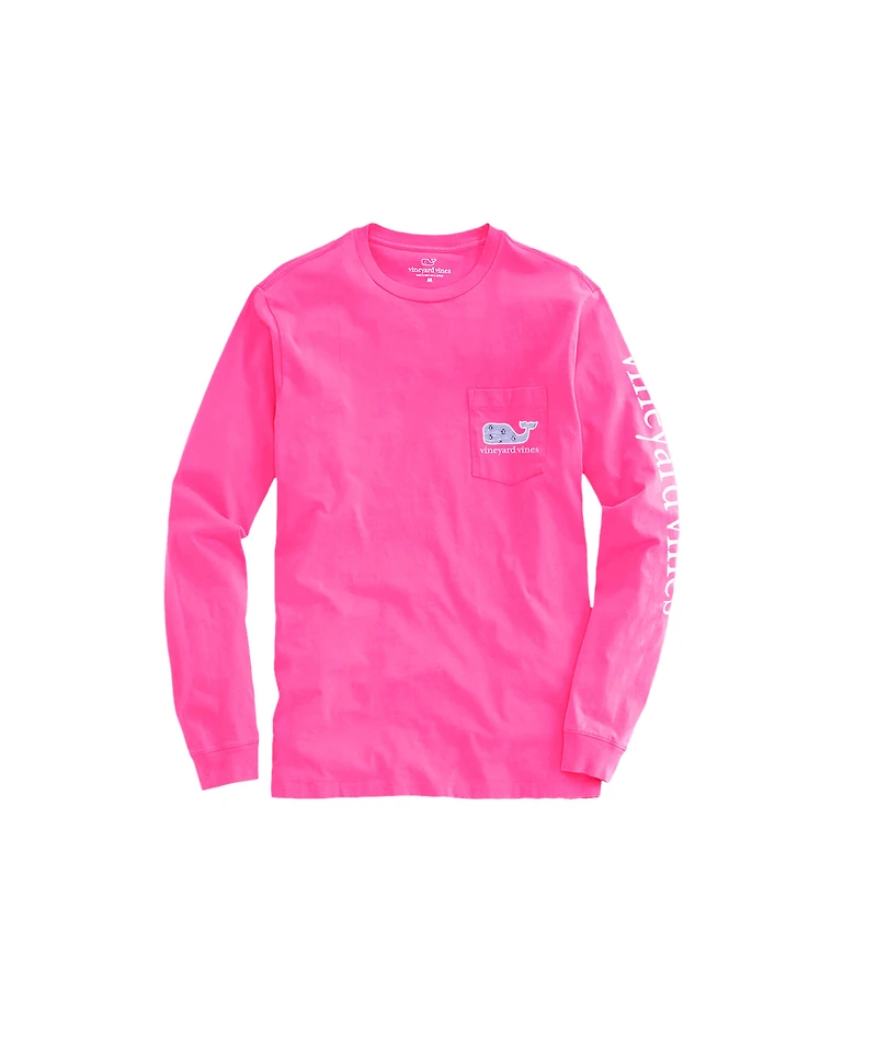 OUTLET Girls' Penguin & Whales Whale Long-Sleeve Pocket Tee
