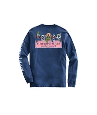 OUTLET Boys Winter Pups Logo Box Long-Sleeve Tee