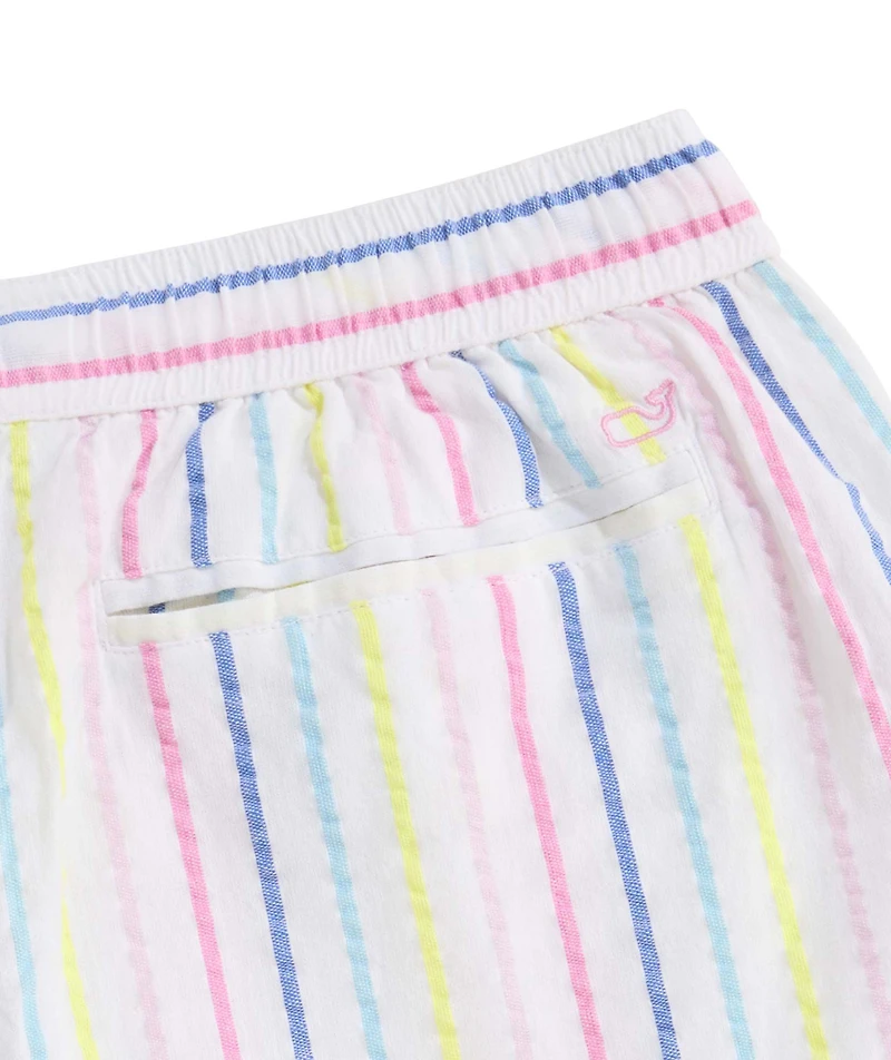 OUTLET Women's Seersucker Stripe Pull-On Shorts