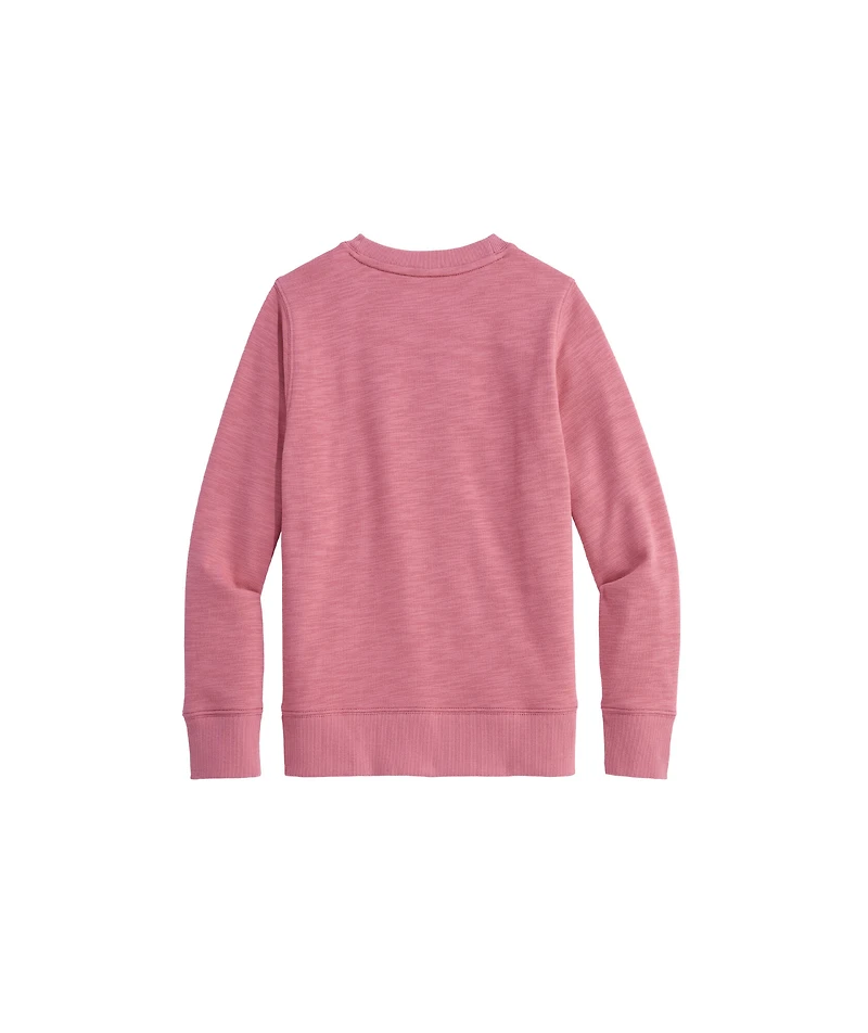 OUTLET Boys' Americana Whale Slub Crewneck Pullover