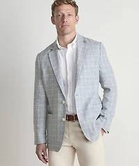 Helmsman Plaid Linen Blazer