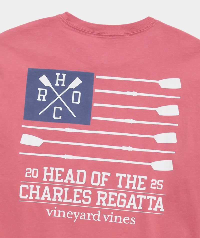 Head Of The Charles® Rowing Flag Long-Sleeve Pocket Tee