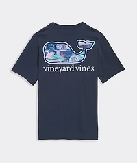 Boys' VV Stickers Whale Short-Sleeve Pocket Tee