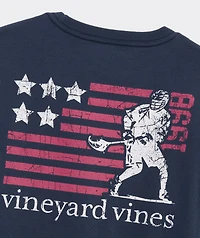 Boys' USA Lacrosse Long-Sleeve Pocket Tee