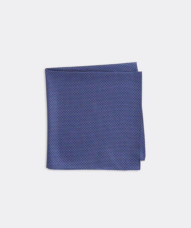 Micro Whales Silk Pocket Square