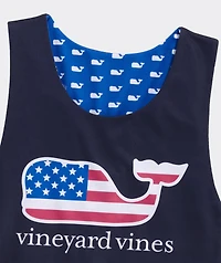 Boys' Reversible USA Whale Mesh Pinnie