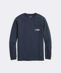OUTLET USA Logo Box Long-Sleeve Pocket Tee