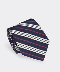 Candy Stripe Woven Kennedy Tie