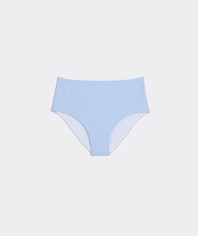 Orleans Seersucker High-Rise Bikini Bottom
