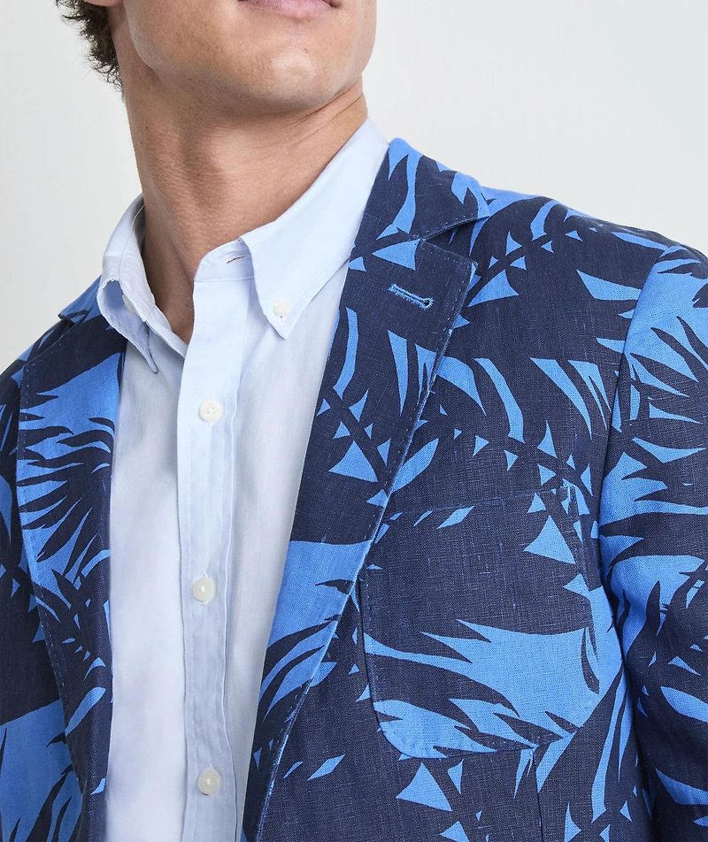 Breezy Palms Linen Blazer