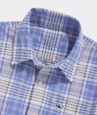 Boys' Long Bay Plaid Madras Shirt